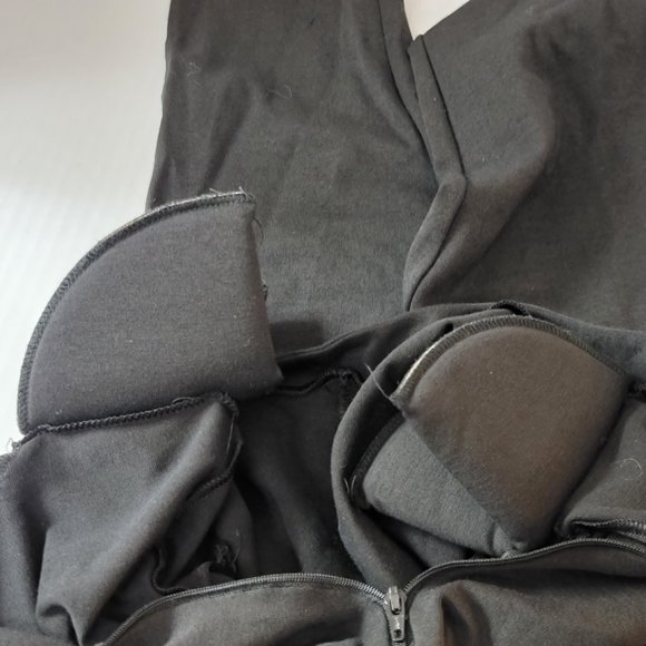 Soft Touch Softouch by Susan Fixel 1 Black Piece Body Long Suit Jumpsuit Vintage - Picture 7 of 11